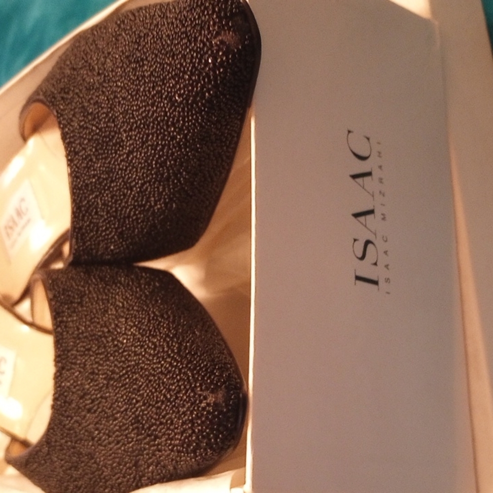 Isaac Mizrahi shoes, size 9 , beaded and leather Black - Picture 9 of 12